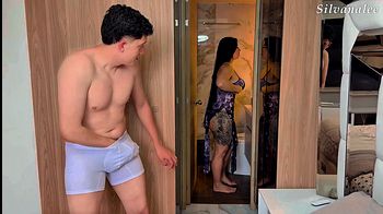 I surprise my stepmother in my room and I didn’t know she wanted to fuck me