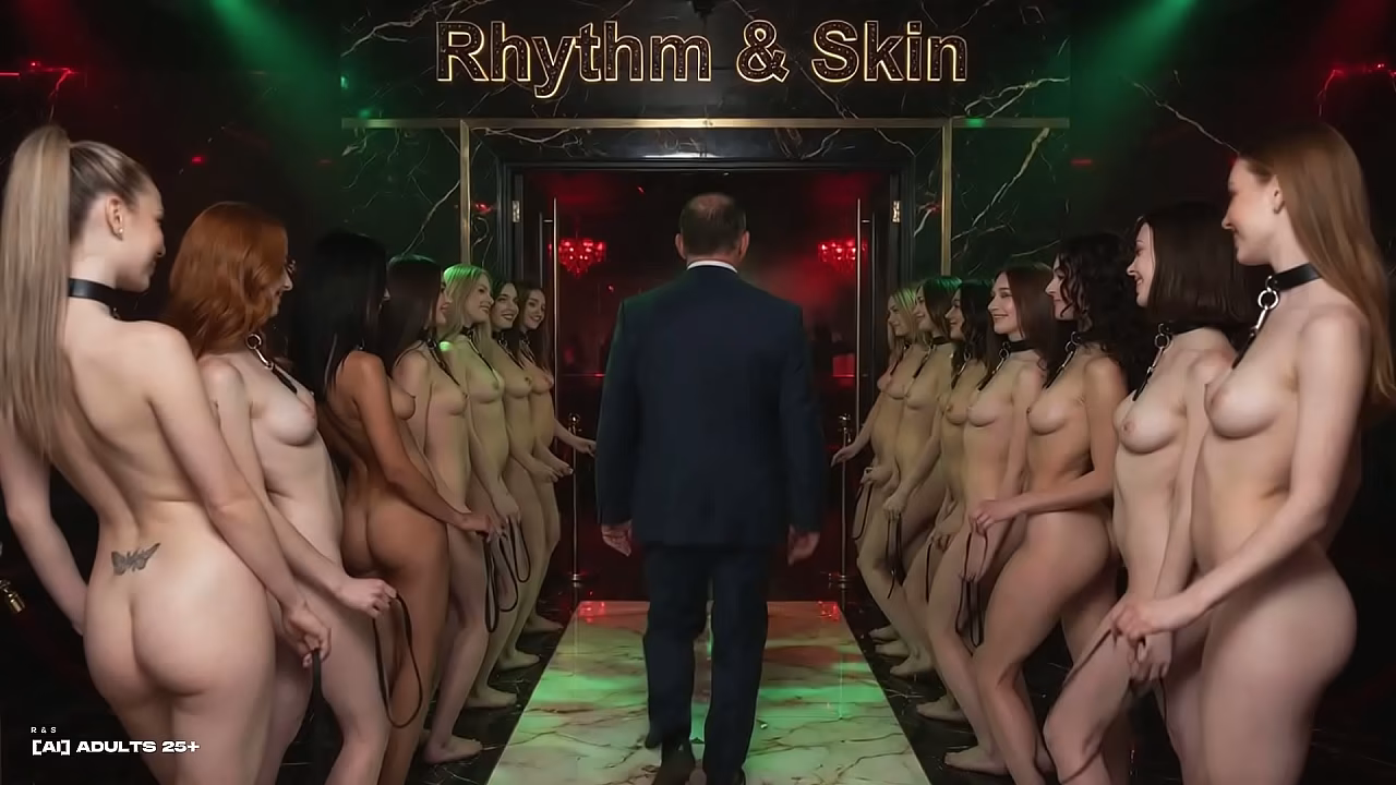 [AI-generated] Elite Strip Club Slave Girls, Obedient Naked Dancers Sex Rave (watch with sound) music video