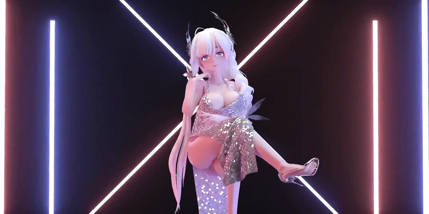 Phut honsexy ăn mặc; Vớ đen; Vớ trắng; Vú to lắc lư; Lộ lồn